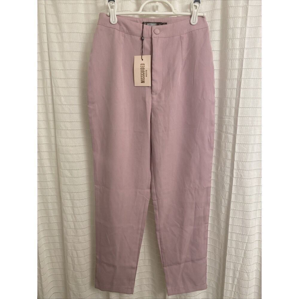 missguided Trousers Petite Pants women’s Purple Nwt 2 office pastel feminine